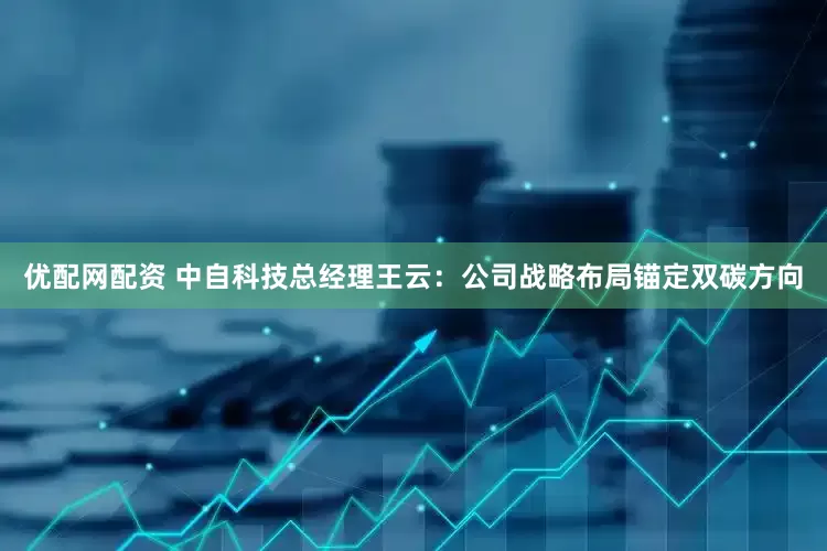 优配网配资 中自科技总经理王云：公司战略布局锚定双碳方向